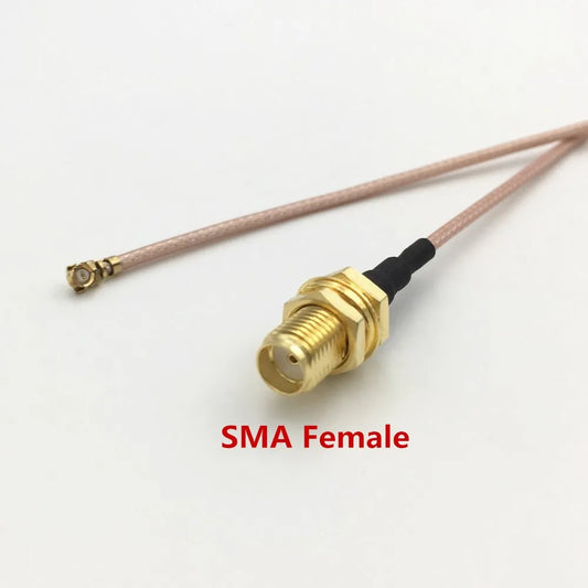 ICQURBT Connector Antenna WiFi Pigtail SMA Female to IPX Extension Cable
